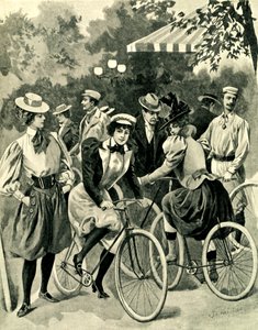 The Fashion for Bicycles in the Bois de Boulogne