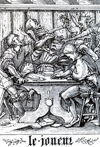 The Gambler Being Visited by Death by Unbekannt