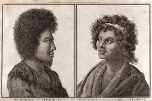 The King and a Principal Lady of Tahiti by Unbekannt