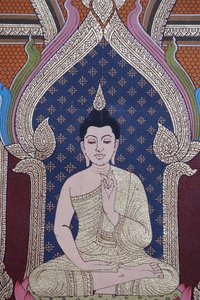 The Life of the Buddha, Wall Fresco, Wat Maniratanaram Monastery, Phnom Penh, 2022