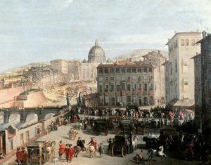 The Cortege of the Pope on the Sant