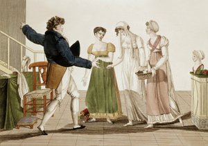 The Fashion Designer at Time of 1st Empire in France (engraving) by Unbekannter Künstler