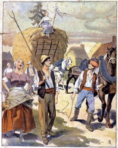 The Last Wheat Car in the Beauce, c.1910