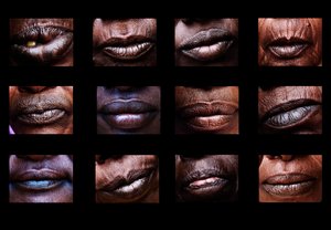 The mouths that scream in silence, part of a series of images from Darfur, the composite images are very strong and a new look at genocide, Sudan, Africa by Unbekannter Künstler