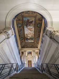 The staircase, architect Charles Lelong and Edouard Dubois