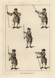 The standing salute exercises