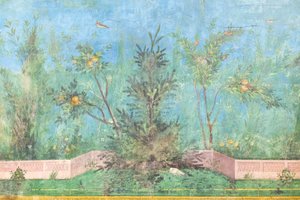 Triclinium of the house of Livia, fresco, 20 - 10 BC, national museum of Rome, Rome, Italy by Unbekannter Künstler