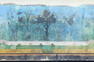 Triclinium of the house of Livia, fresco, 20 - 10 BC, National Museum of Rome, Rome, Italy by Unbekannter Künstler