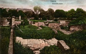 Trier - ruins of the Roman baths - France, late 19th century (postcard) by Unbekannter Künstler
