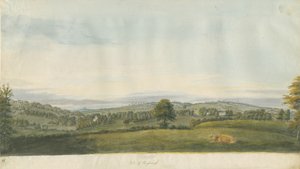 Vale of Shugborough (Watercolour, Late 18th Century) by Unbekannt
