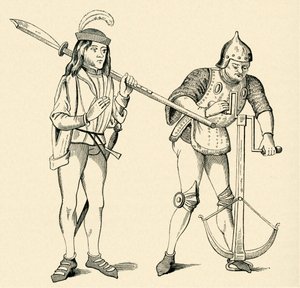 Varlet/Squire and Archer by Unbekannter Künstler