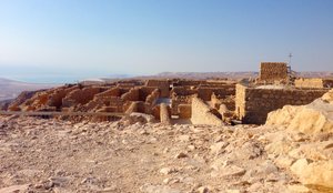 View from Masada to the Dead Sea by Unbekannt