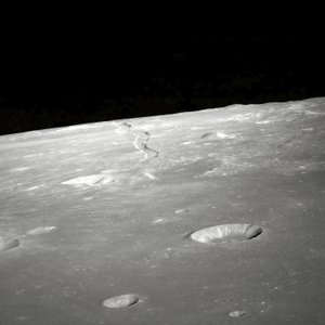 View of Rima Ariadaeus on the Moon by Unbekannter Künstler