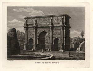 View of the Arch of Constantine, Rome by Unbekannt