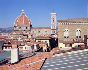 View of the Cathedral, Campanile and Orsanmichele by Unbekannt