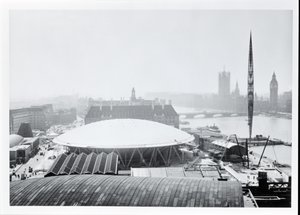 View of the Dome of Discovery built for the Festival of Britain, opened 4 May 1951