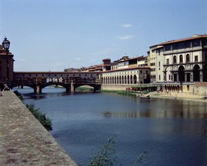 View of the Ponte Vecchio and the Uffizi by Unbekannt