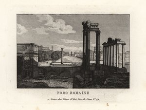 View of the Roman Forum, Rome by Unbekannt