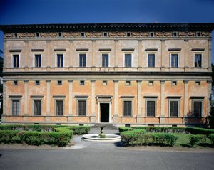 View of the Facade, designed by Baldassarre Peruzzi