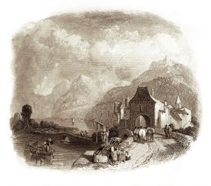 Villeneuve - Approach to the Lake Geneva