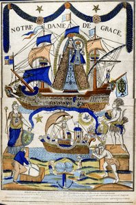 Virgin Mary as Madonna in Glory as Protector of Sailors and Travelers by Unbekannter Künstler