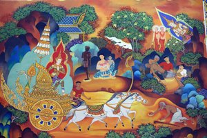 Wat Ananda Metyarama Thai Buddhist Temple: Life of the Buddha painting, Singapore by Unbekannt