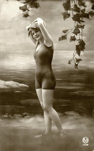 Woman in swimsuits, c. early 1900s by Alec Hunter