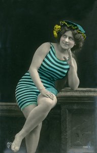 Woman in swimsuits, c. early 1900s by Alec Hunter