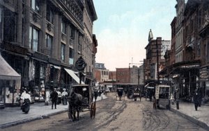Yonkers, New York - North Broadway Street in the City North of the Bronx, New York City, Early 20th Century