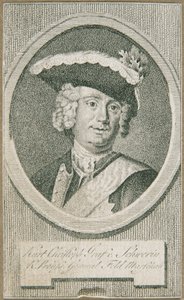The Prussian Field Marshal Kurt Christoph Count of Schwerin by Unbekannter Stecher