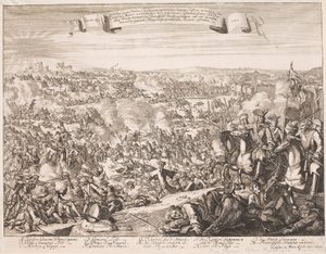 Leaflet on the Battle of Luzzara in 1702 by Unbekannter Stecher