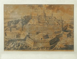 Ideal View of Göttweig Abbey by Unbekannter Stecher