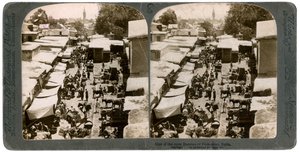 An open bazaar in Damascus, Syria by Underwood and Underwood