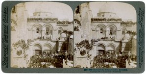 Church of the Holy Sepulchre, Jerusalem, Palestine by Underwood and Underwood
