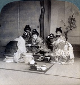 Geishas at Dinner, Tokyo, Japan, 1904
