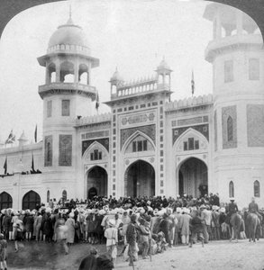 Lord Curzon opening the Indian Art Exhibition, Delhi, India, 1903