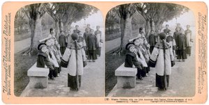 Mission Children, with One Little American Girl, Canton, China, 1900