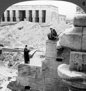 The Beautiful Temple of Hathor at Denderah, Egypt by Underwood and Underwood