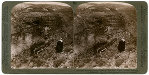 The Gorge of Brook Cherith and Elijah Convent, Palestine by Underwood and Underwood
