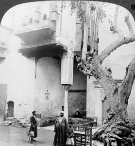 The Harem Windows in the Court of a Wealthy Cairenes House, Cairo, Egypt, 1905