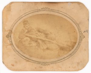 Reclining Civil War Soldier by Unidentified