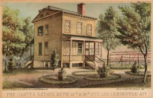 The Carter Estate between 35th and 36th Streets and Lexington Avenue by Unidentified