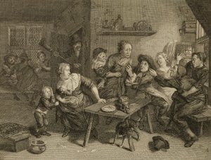 Two Men Drawing Knives by Unidentified