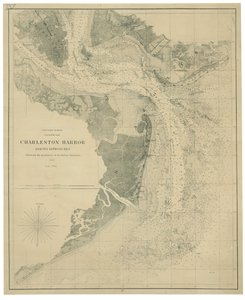 Charleston Harbor and its Approaches Showing the Positions of the Rebel Batteries