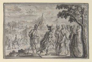 Centurion Beseeching Christ (Luke 7, Mt 8), one of four scenes from the Life of Christ by Unknown