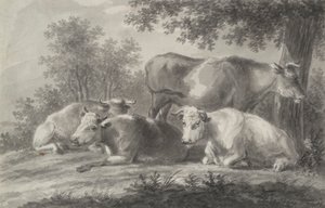 Cows Resting by Unknown