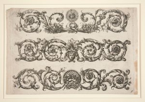 Ornamental Design with Floral Arabesques (Sun) by Unknown