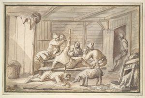 Peasants Drinking by Unknown