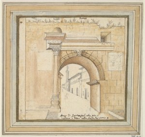 Portuguese Arch in Rome by Unknown