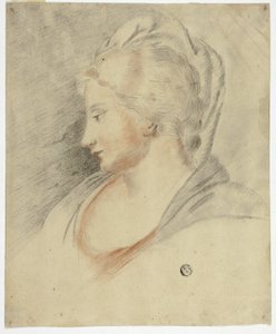 Profile Portrait of Woman by Unknown